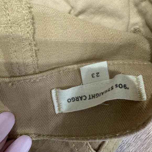 Madewell Womens Cargo Pants Size 23 Tan Straight Leg Cargo Pockets Utility Y2K - Picture 4 of 4